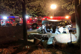 Three adults and three teenagers are hurt following a crash Friday, Nov. 23 in Montgomery County. (Courtesy Montgomery County Fire and Rescue)