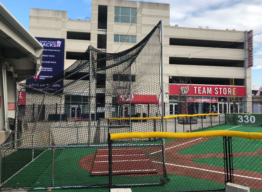 Preparation are underway at Nationals Park for the 2018 Winterfest. (WTOP/Mike Murillo)