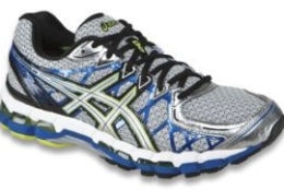 Police said they also found lbue and white size 11 Asics GEL-Kayano sneakers like these with the remains. (Courtesy Montgomery County police)