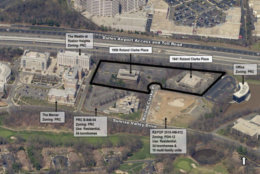Map of the Roland Clarke redevelopment (Photo via Fairfax County Planning Commission)