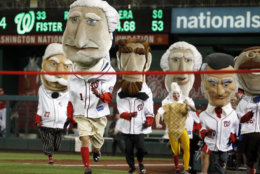 WASHINGTON NATIONALS The 4th Inning Presidents Race Mascots