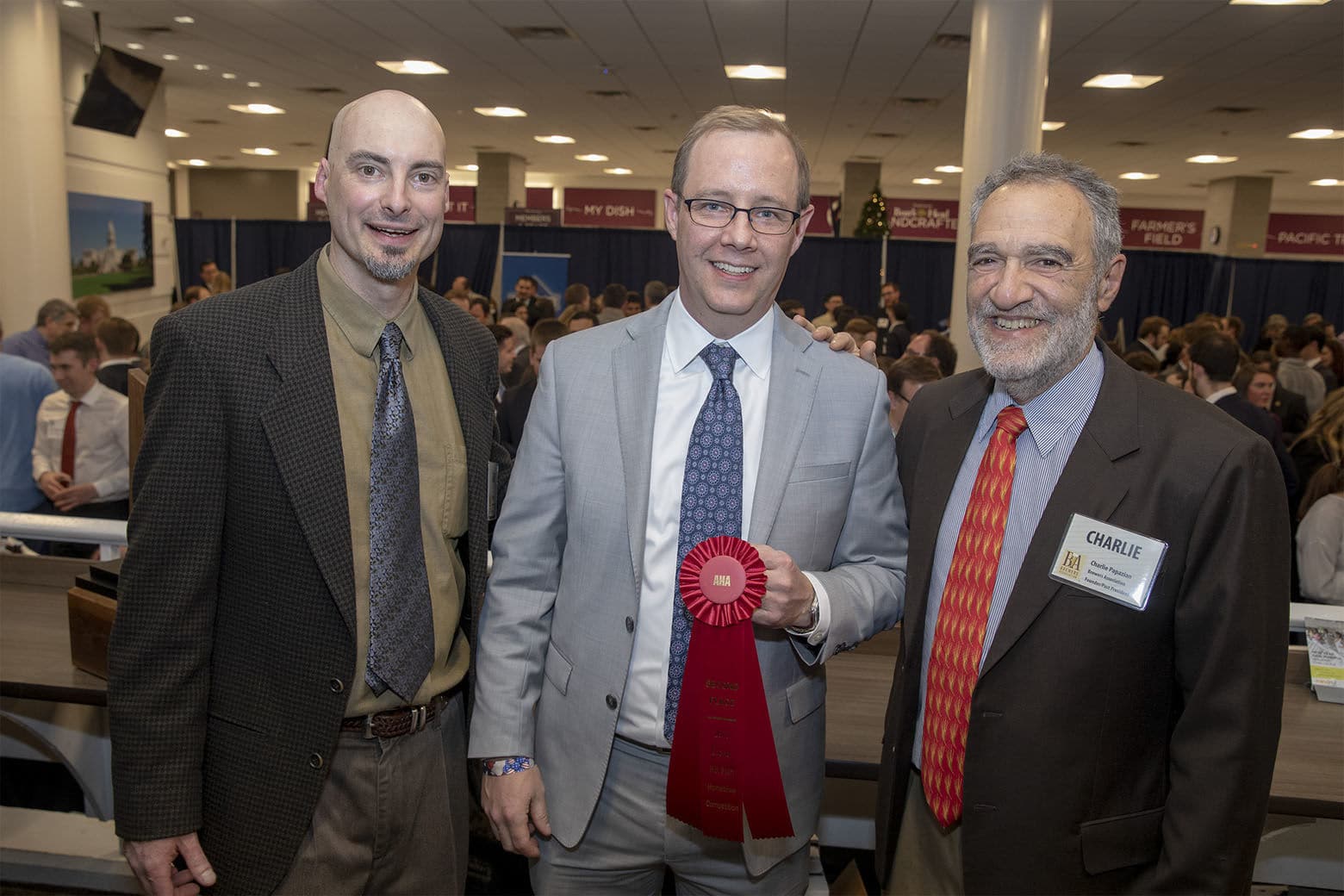 From left: Gary Glass, director of the American Homebrewers Association; Eric Lausten, Office of Rep. Dan Lipinski (D-IL, 3rd District); Charlie Papazian, founder of the American Homebrewers Association. (Courtesy American Homebrewers Association)