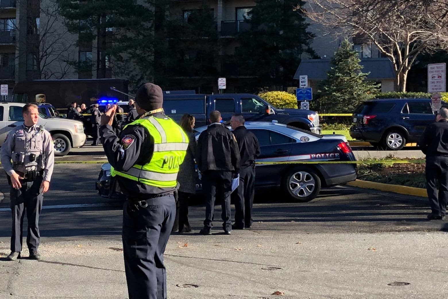 Two men are dead following a shooting in Falls Church. (WTOP/Kristi King)