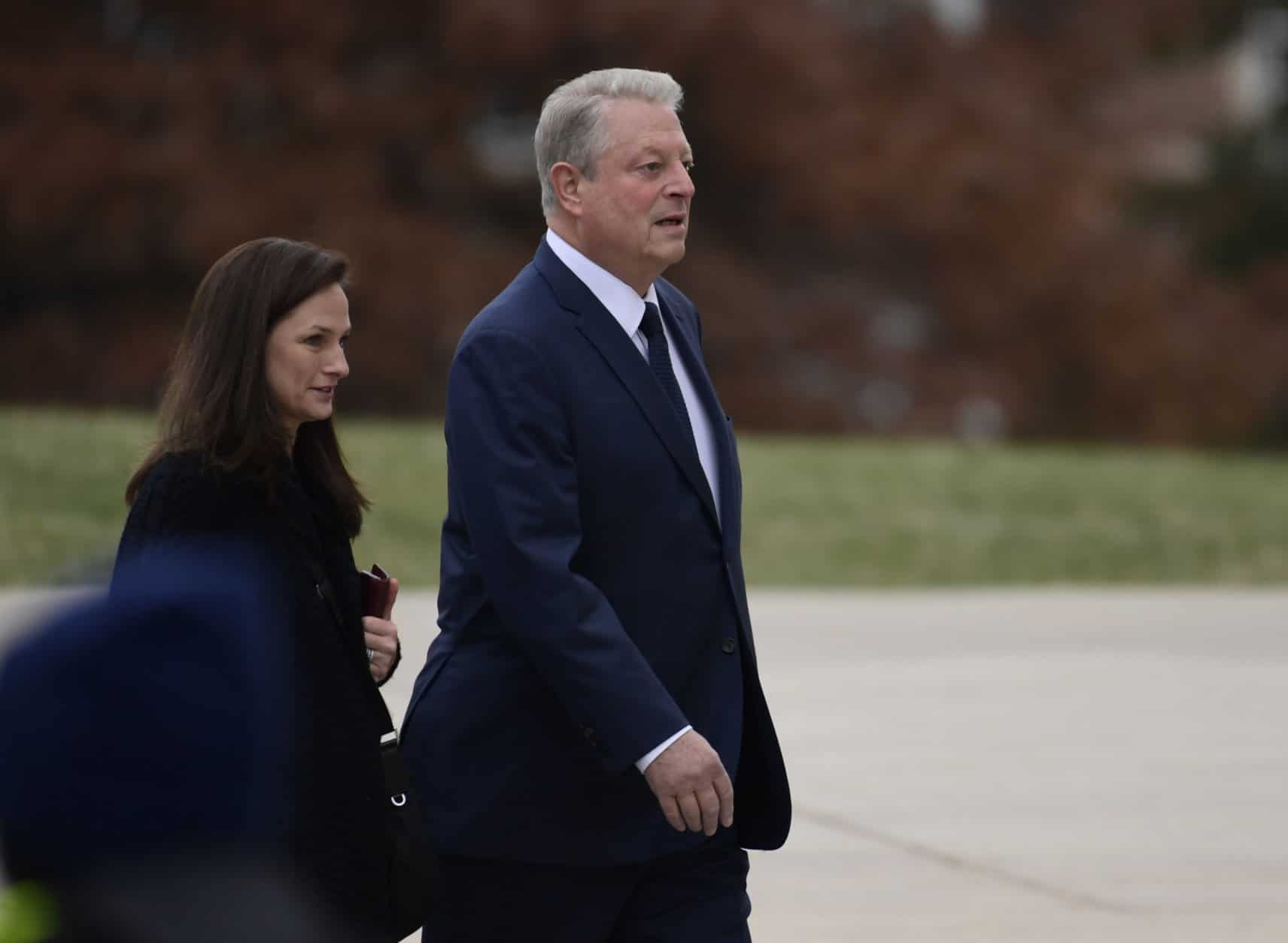 Former Vice President Al Gore arrives for the State Funeral of former President George H.W. Bush at the National Cathedral in Washington, Wednesday, Dec. 5, 2018. (AP Photo/Susan Walsh)