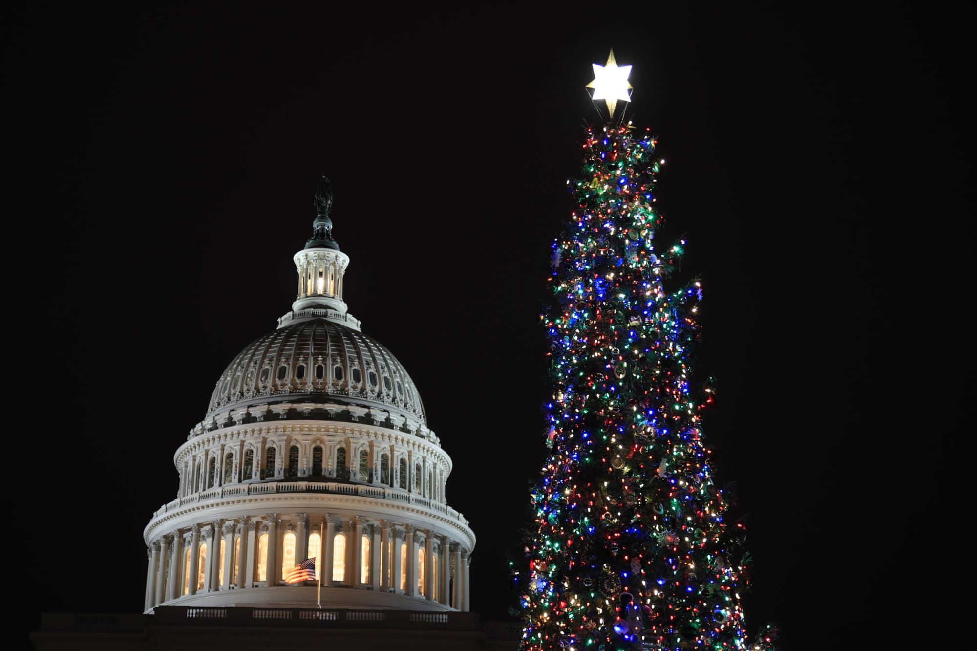 PHOTOS 2018 US Capitol Christmas tree lighting WTOP News