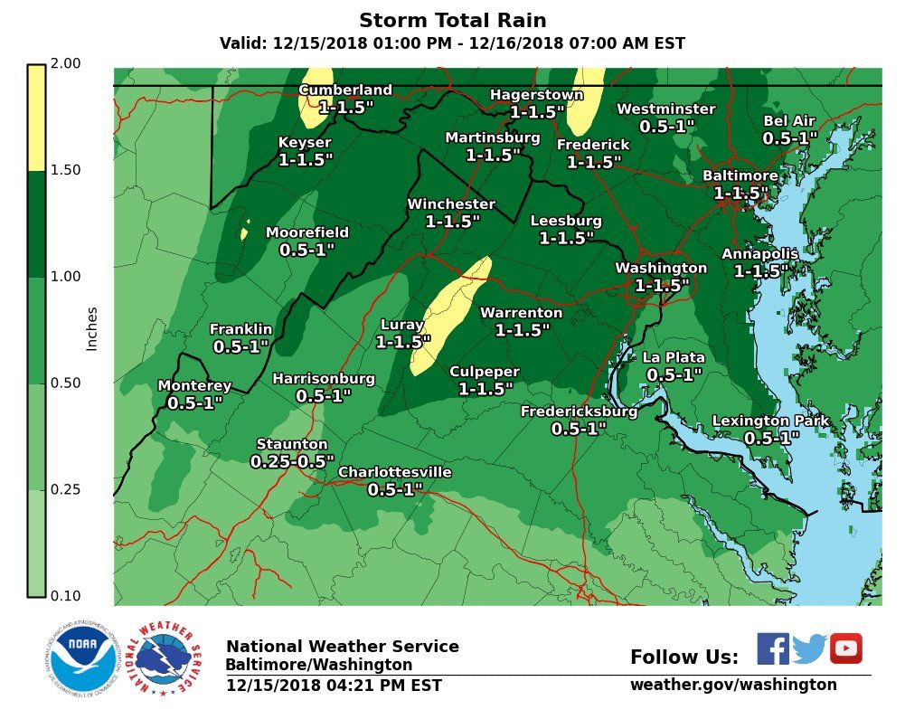 The National Weather Service shared a map of the additional rainfall expected through Saturday night. (Courtesy National Weather Service) 