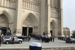 Washington says goodbye to George H.W. Bush at the National Cathedral. (WTOP/Mitchell Miller)