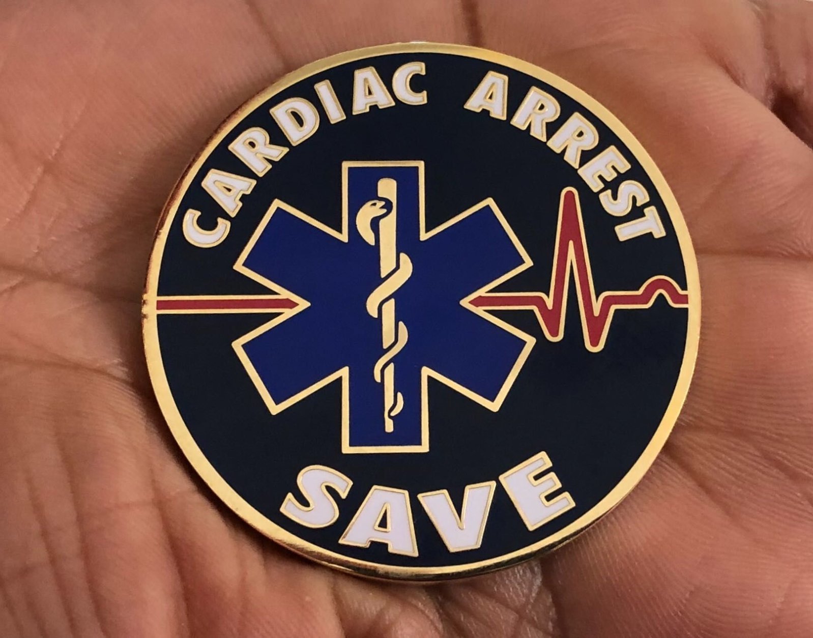 DC Fire and EMS Cardiac Arrest Save Coin. (WTOP/Kristi King)