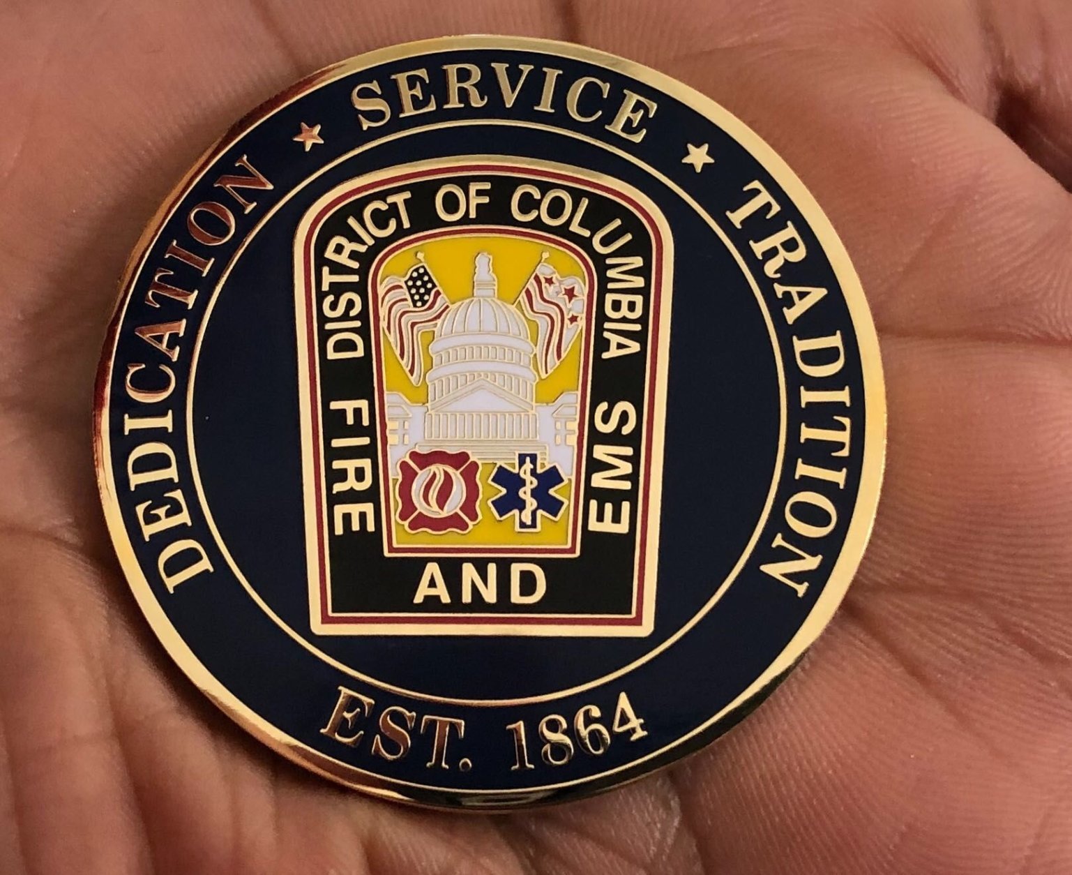 DC Fire and EMS coin