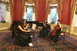 String performances included Huntingtown High School string quartet (pictured). There were also performances by River Hill High School and Dulaney High School. (WTOP/Liz Anderson)