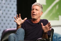 Anthony Bourdain speaks during South By Southwest at the Austin Convention Center on Sunday, March 13, 2016, in Austin, Texas. (Photo by Rich Fury/Invision/AP)
