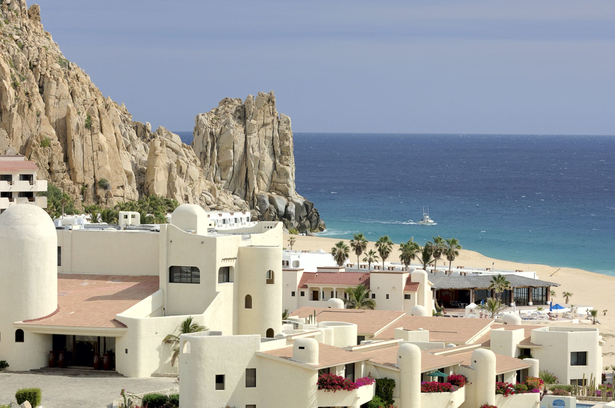 A resort in Cabo San Lucas, Baja California Sur, Mexico beside Finesterra Rock. 12MP camera.