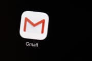 This March 20, 2018 photo shows the Gmail app on an iPad in Baltimore. (AP Photo/Patrick Semansky)