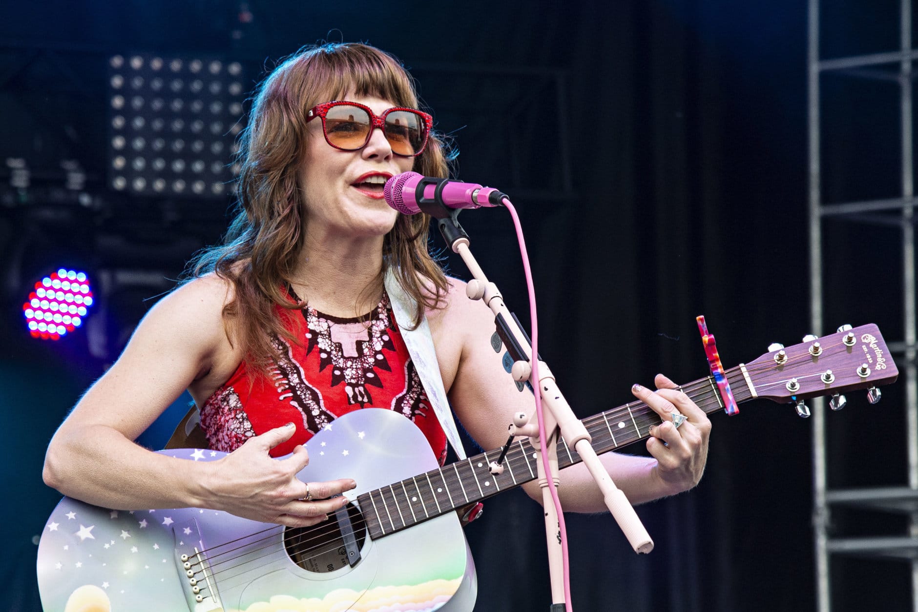 Jenny Lewis seen at Forecastle Music Festival at Waterfront Park on Saturday, July 14, 2018, in Louisville, Ky. (Photo by Amy Harris/Invision/AP)