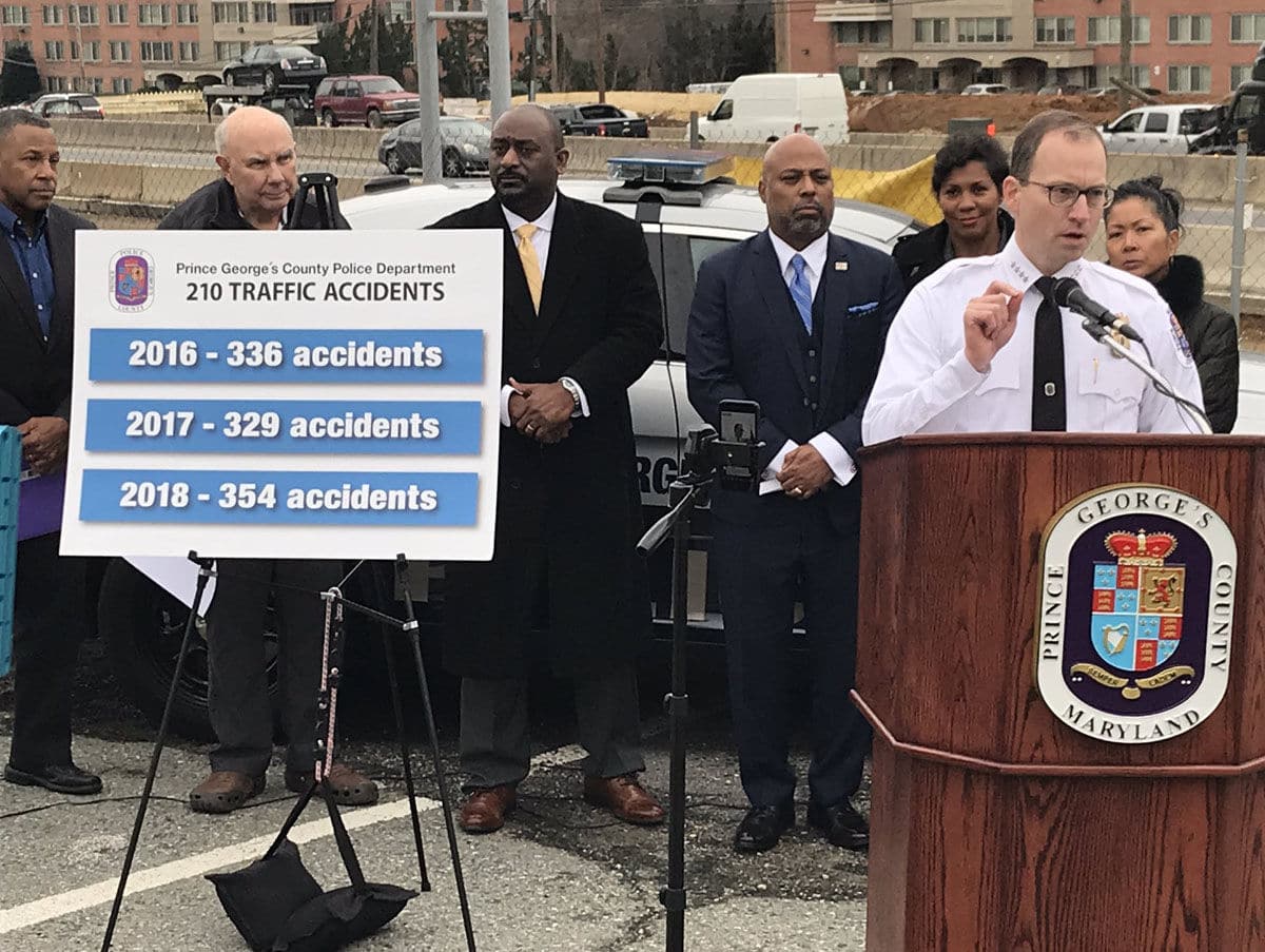 "In 2019, you will see more traffic stops. You will see more citations," police Chief Hank Stawinski said on Friday, Jan. 4, 2019. (WTOP/Michelle Basch)