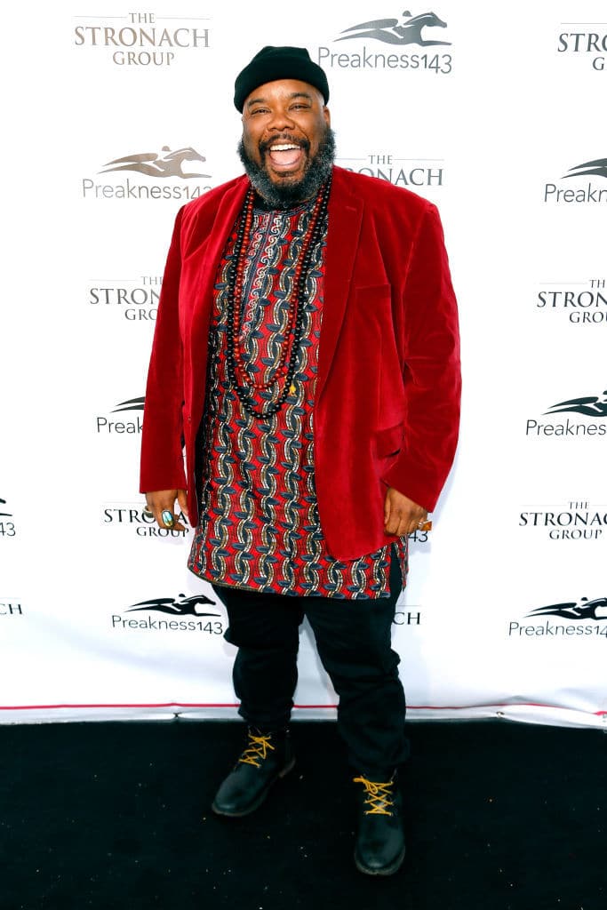 BALTIMORE, MD - MAY 19:  Less Talk More Walk CEO Kokayi Walker attends The Stronach Group Chalet at 143rd Preakness Stakes on May 19, 2018 in Baltimore, Maryland.  (Photo by Paul Morigi/Getty Images for The Stronach Group)