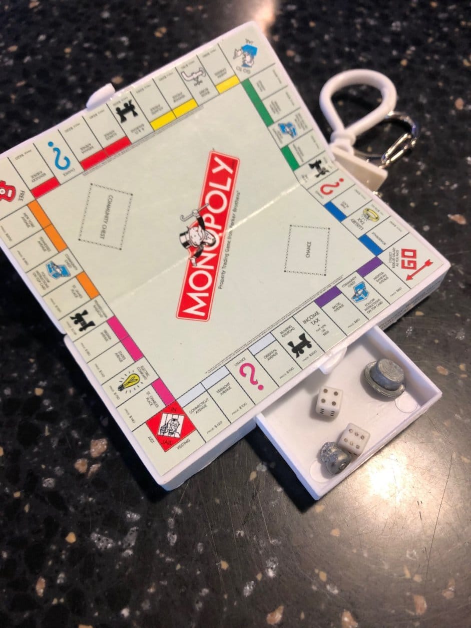It's either miniature Monopoly or a version for cats. (WTOP/Julia Ziegler)