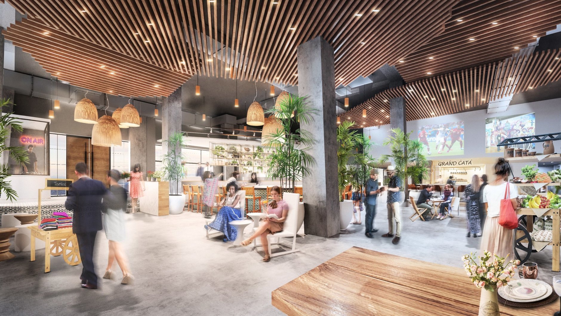 The market will also include private event space, cooking demonstrations, language classes, workshops, art exhibitions and pop-up vendors and events. (Courtesy Edens)