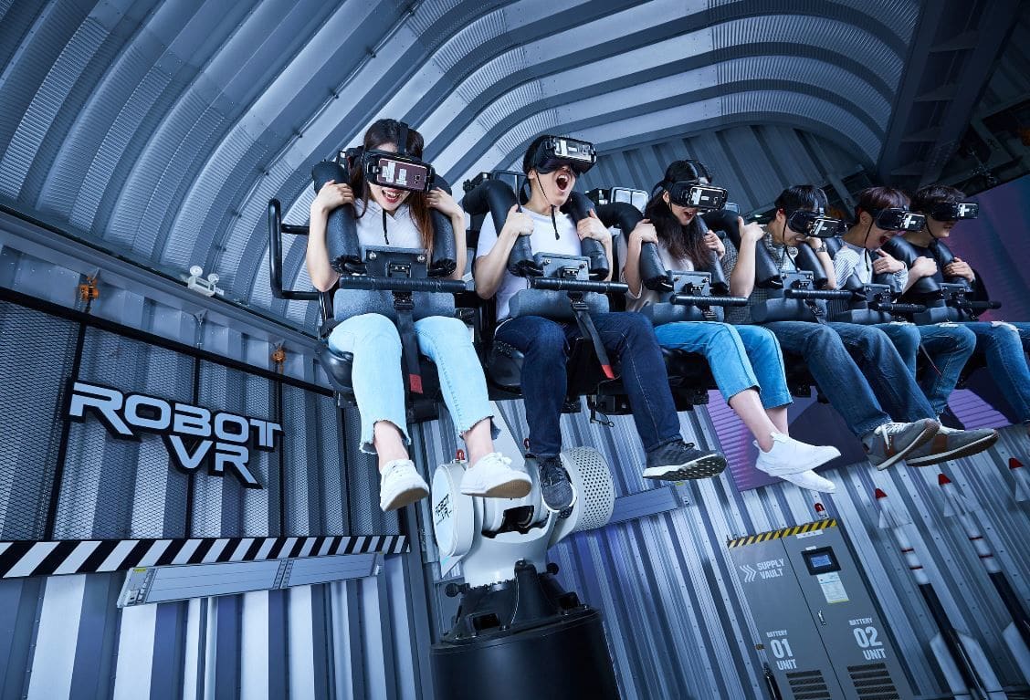 D. Legends' parks would include rides that combine movement with virtual- and augmented-reality technology, holograms, motion tracking, projection mapping and 4D+ technologies. (Courtesy D. Legends Holdings)