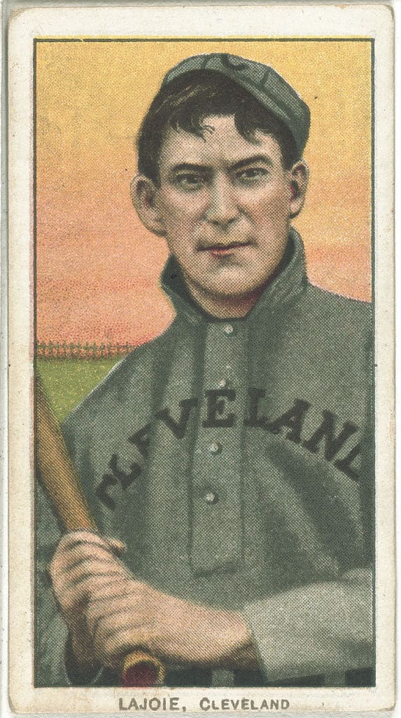 Nap Lajoie, Cleveland Naps. Issued in 1909-11 by American Tobacco Company. (Courtesy: Library of Congress)