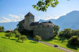 Vaduz Castle is located at the city of Vaduz, Liechtenstein on a hill overlooking the city. Tourists often assume that they can visit the castle but the Prince of Liechtenstein and his family actually lives in the castle so entry is not allowed. (Getty Images/iStockphoto/Gökçen TUNÇ)