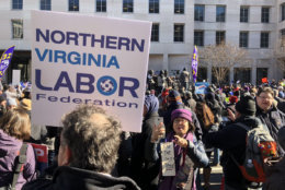 The rally against the government shutdown occcurred Jan. 10, 2019. (WTOP/Kristi King)