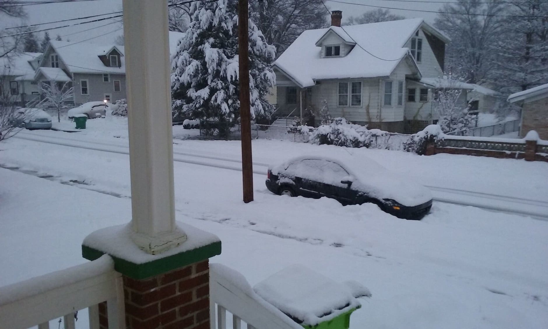 Welcome to snowy Riverdale, Maryland. (Courtesy Connie Randolph)