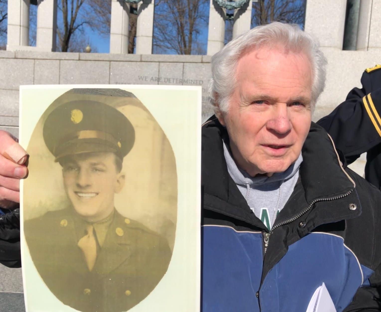 Fred Muntzner is the son of Frederick Muntzner, who was killed at The Battle of Anzio on April 18, 1944. (WTOP/Kristi King)