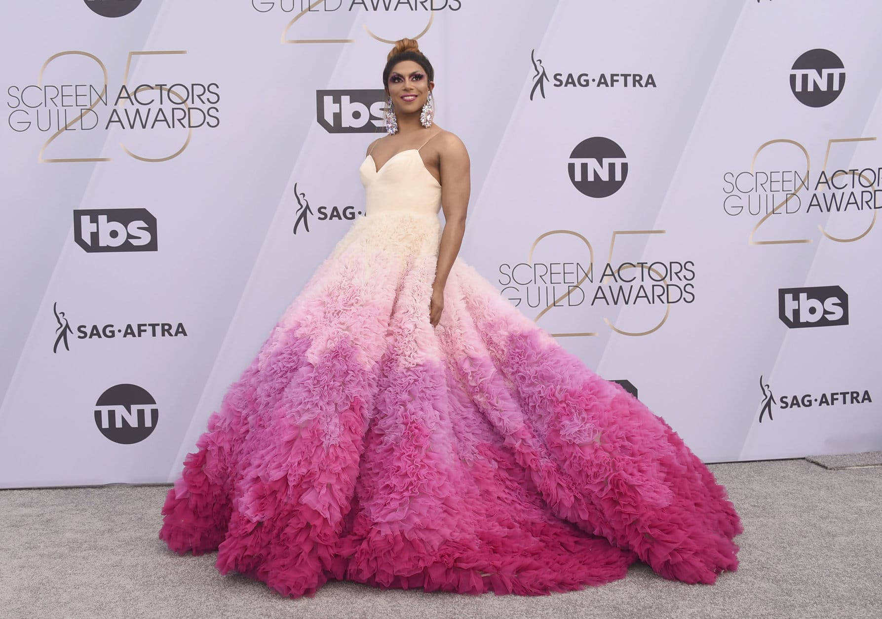 Shangela arrives at the 25th annual Screen Actors Guild Awards at the Shrine Auditorium &amp; Expo Hall on Sunday, Jan. 27, 2019, in Los Angeles. (Photo by Jordan Strauss/Invision/AP)
