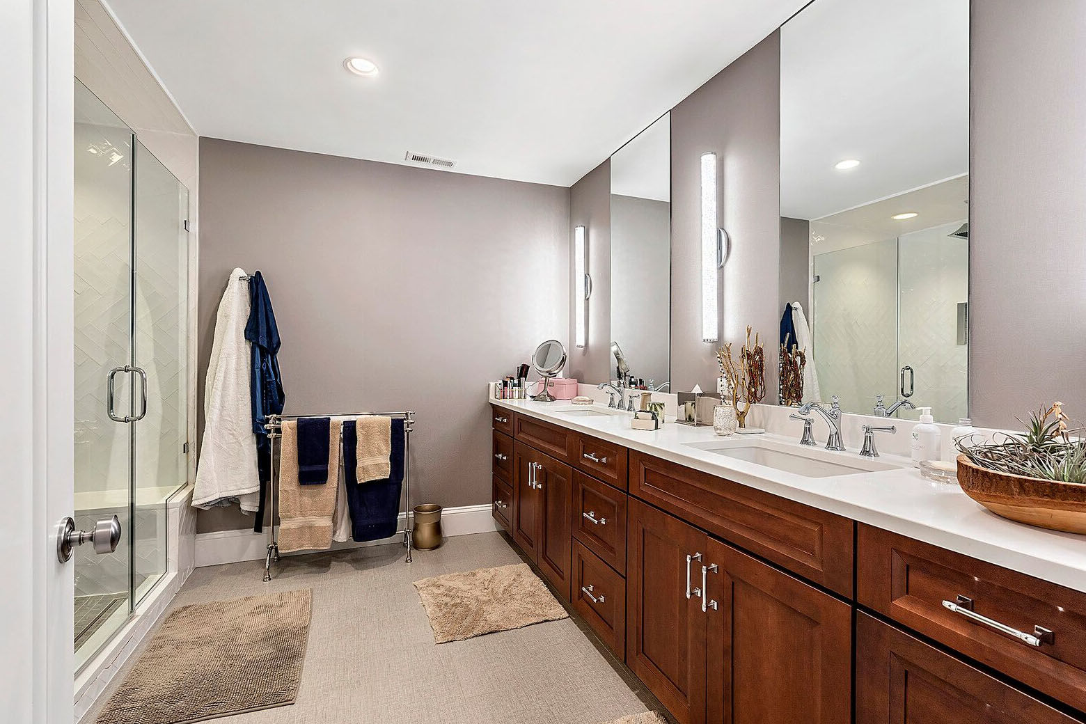 The four-bedroom, four-bathroom house on Kensington Street in Arlington, Virginia, was extensively renovated over the past 18 months. (Courtesy Century 21 New Millennium/RealMarkets)