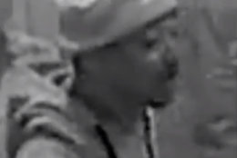 One of the suspects from the shooting. The surveillance video shows him pulling out a gun and firing. (Courtesy D.C. police)