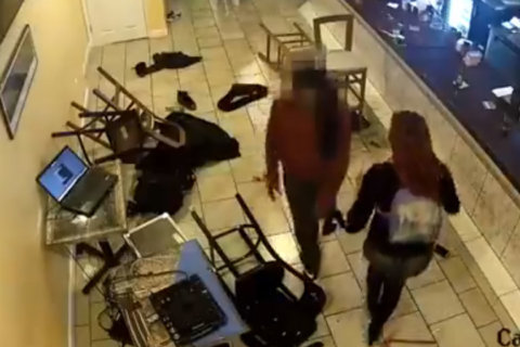 Surveillance video captures shooting inside crowded H Street restaurant