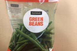 Marketside brand bagged green beans, 12 ounces (Courtesy Southern Specialties)