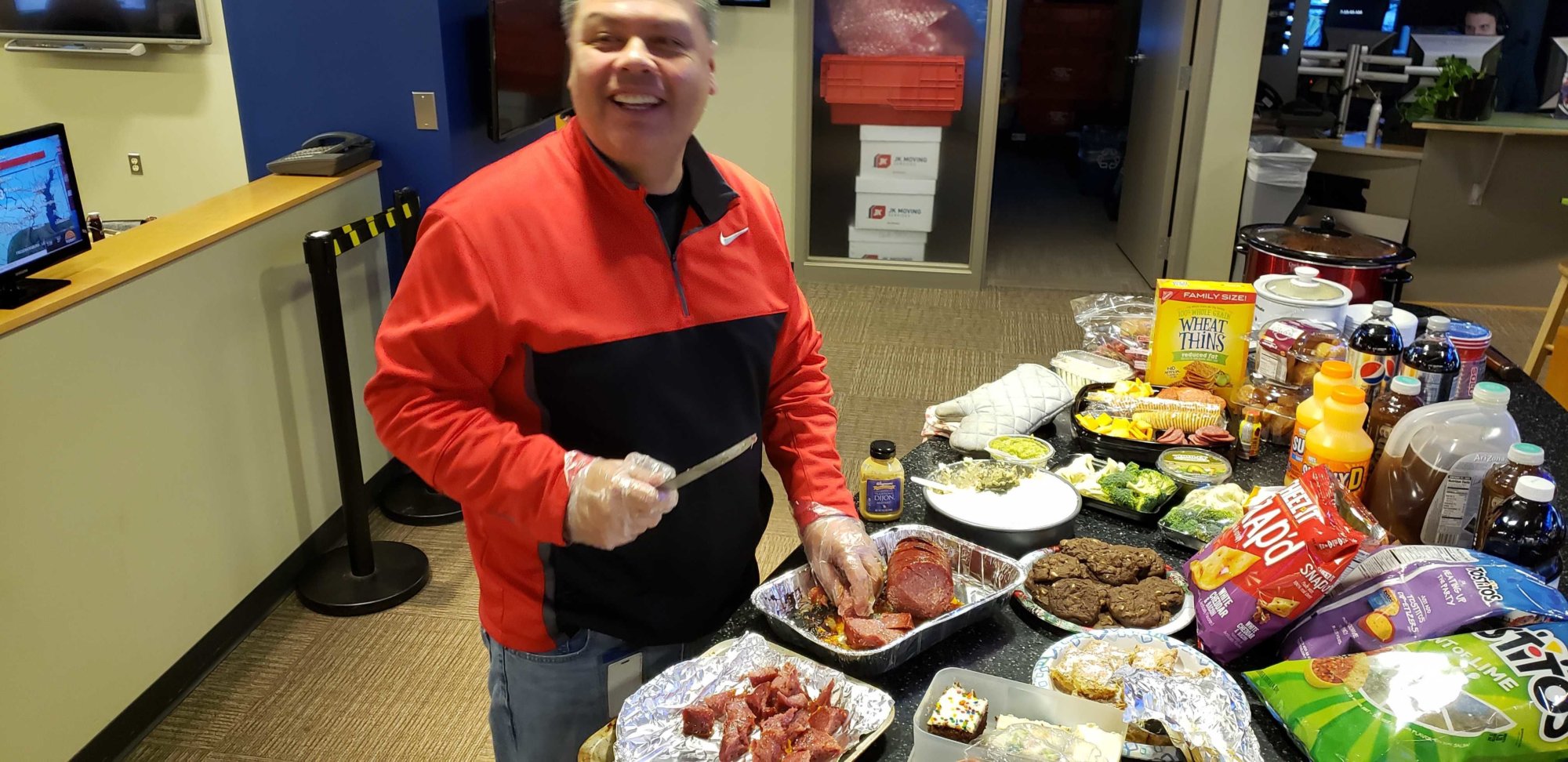 PHOTOS: Super Bowl Friday at WTOP's Glass-Enclosed Nerve 