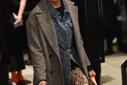 Animal prints were a favorite of fashion show attendees during New York Fashion Week