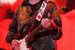 Peter Tork of The Monkees performs during the Mid Summers Night Tour at the Mizner Park Amphitheater on Saturday, July 27, 2013 in Boca Raton, Florida  (Photo by Jeff Daly/Invision/AP)