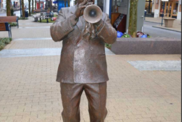 Also on display is Ivan Schwartz's statue of Louis Armstrong. (Courtesy National Harbor)