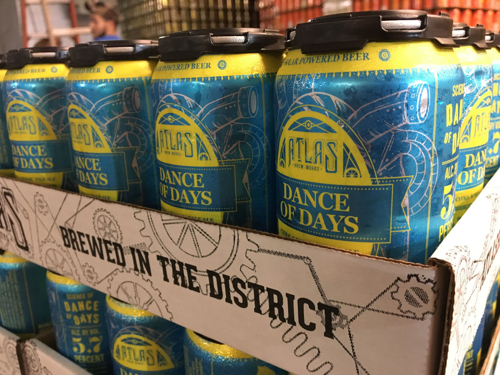 Atlas Brew Works' beers include its West Coast-style IPA Ponzi, craft lager District Common, dry-hopped pale ale Dance of Days, and its 1500 South Cap Lager, which it brews for the Washington Nationals. (Courtesy Atlas Brew Works)