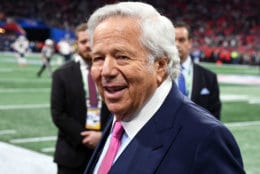 ATLANTA, GA - FEBRUARY 03:  CEO of the New England Patriots Robert Kraft attends the Super Bowl LIII Pregame at Mercedes-Benz Stadium on February 3, 2019 in Atlanta, Georgia.  (Photo by Kevin Winter/Getty Images)