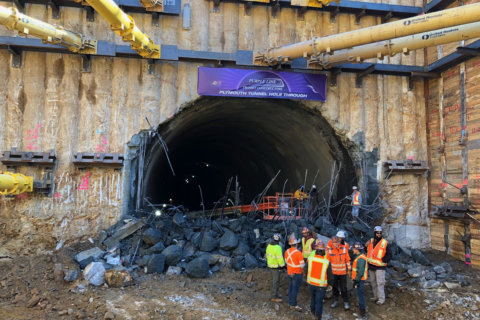 WATCH: Crews complete Purple Line tunnel dig