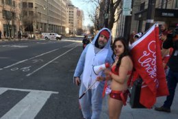 Some went more traditional, some wore onesies. (Daenerys Targaryen is one of the many characters that runners dressed as in the Cupid Undies Run. (WTOP/Liz Anderson)