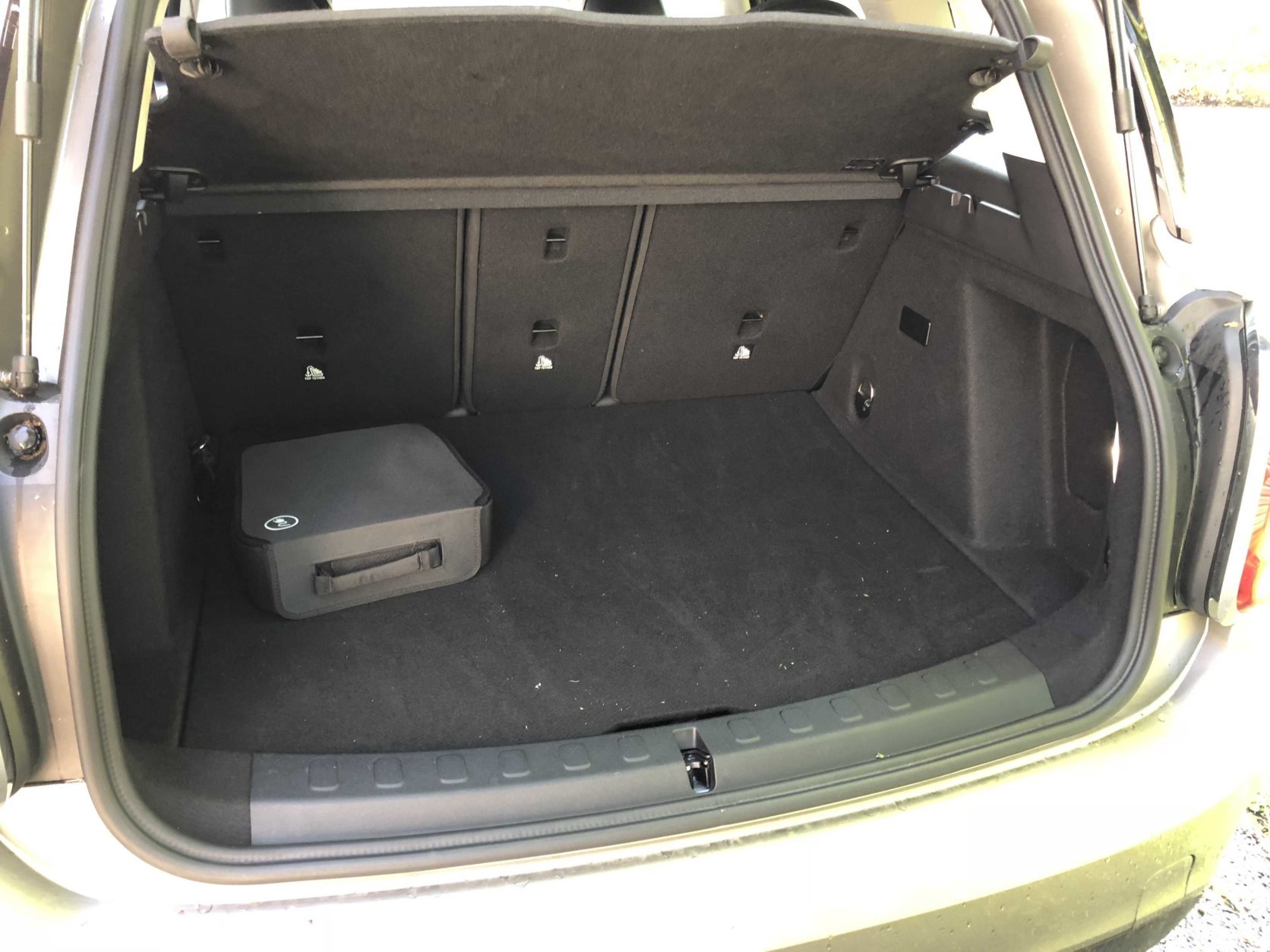 Trunk space in the S E Countryman ALL4. (WTOP/Mike Parris)
