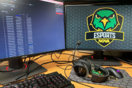 In its very first season, despite just drawing from the students already enrolled, NOVA's Overwatch team  is competing against and beating four-year colleges across the country. (WTOP/Noah Frank)