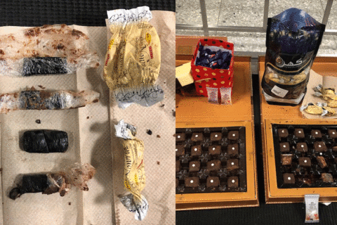 Border officers seize hashish hidden in chocolates at Dulles Airport