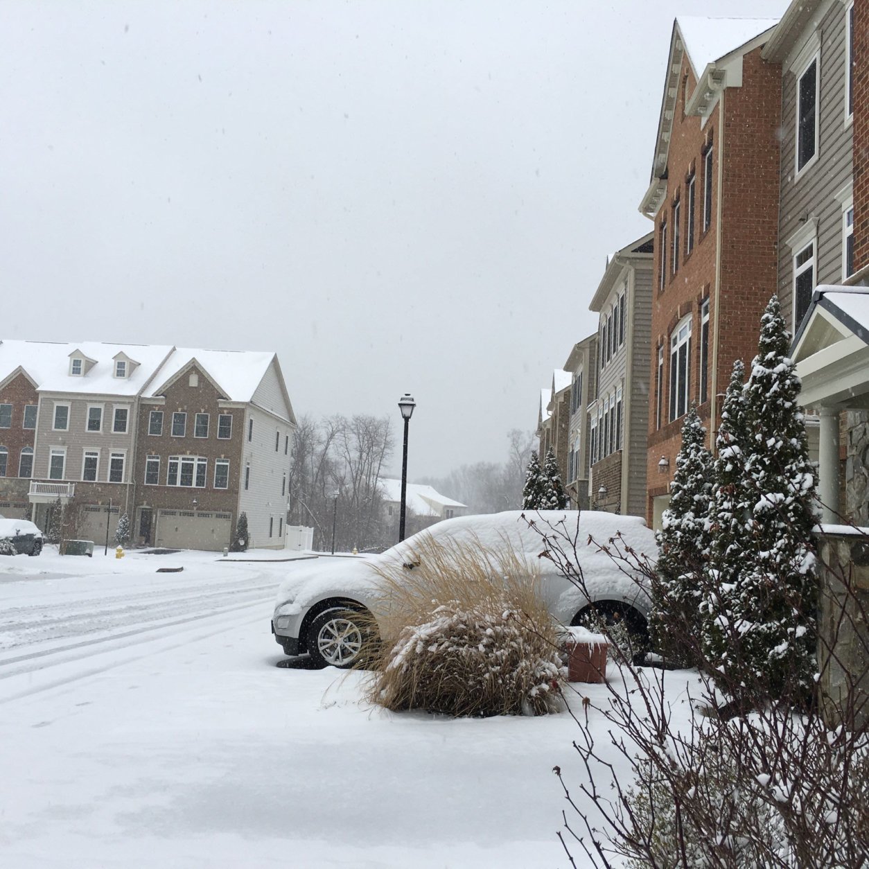 Snow covers Annapolis. (WTOP/Joan Jones)
