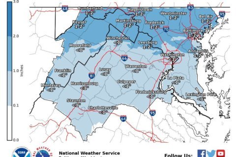 Wintry mix could slow Monday commute; winter weather advisory issued