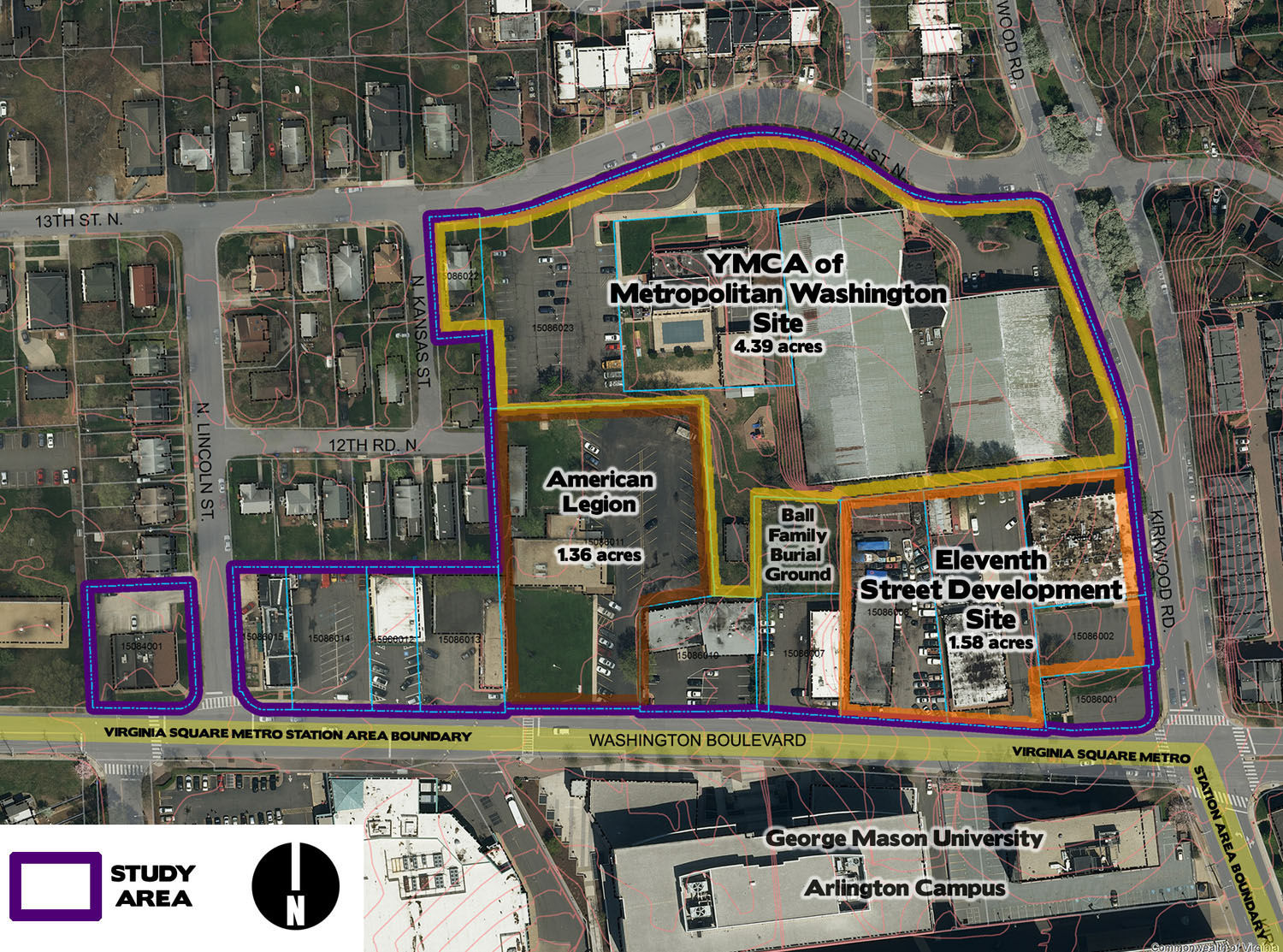 The project will be part of a larger long-term plan which includes two other development sites at Washington Boulevard and Kirkwood Road. (Courtesy Arlington County)