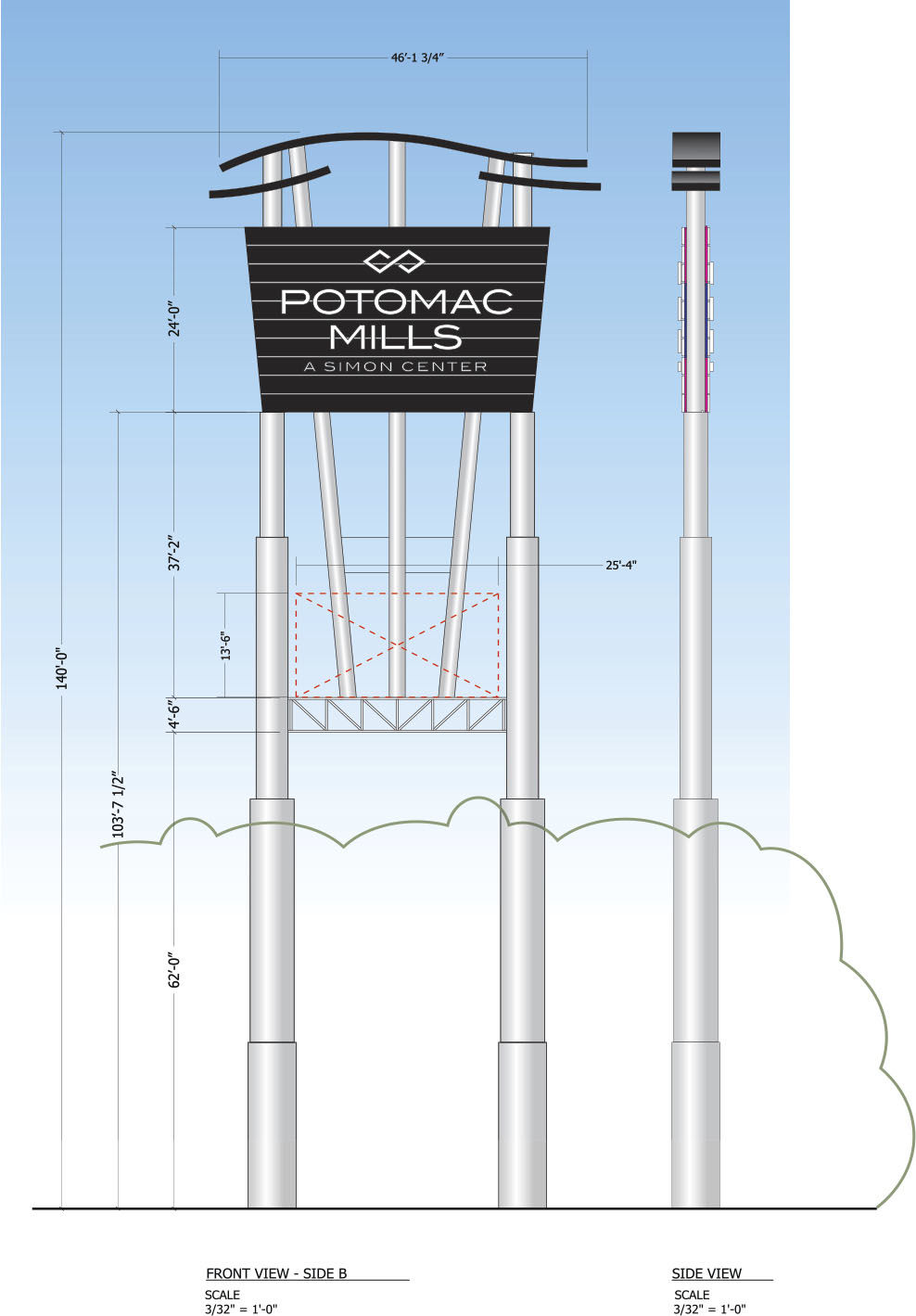 State officials hoped Potomac Mills sign would fall on its own