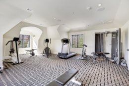 The gym room. (Courtesy Washington Fine Properties)