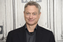 Actor Gary Sinise participates in the BUILD Speaker Series to discuss the Snowball Express, serving the children of our fallen military heroes, at AOL Studios on Thursday, March 22, 2018, in New York. (Photo by Evan Agostini/Invision/AP)